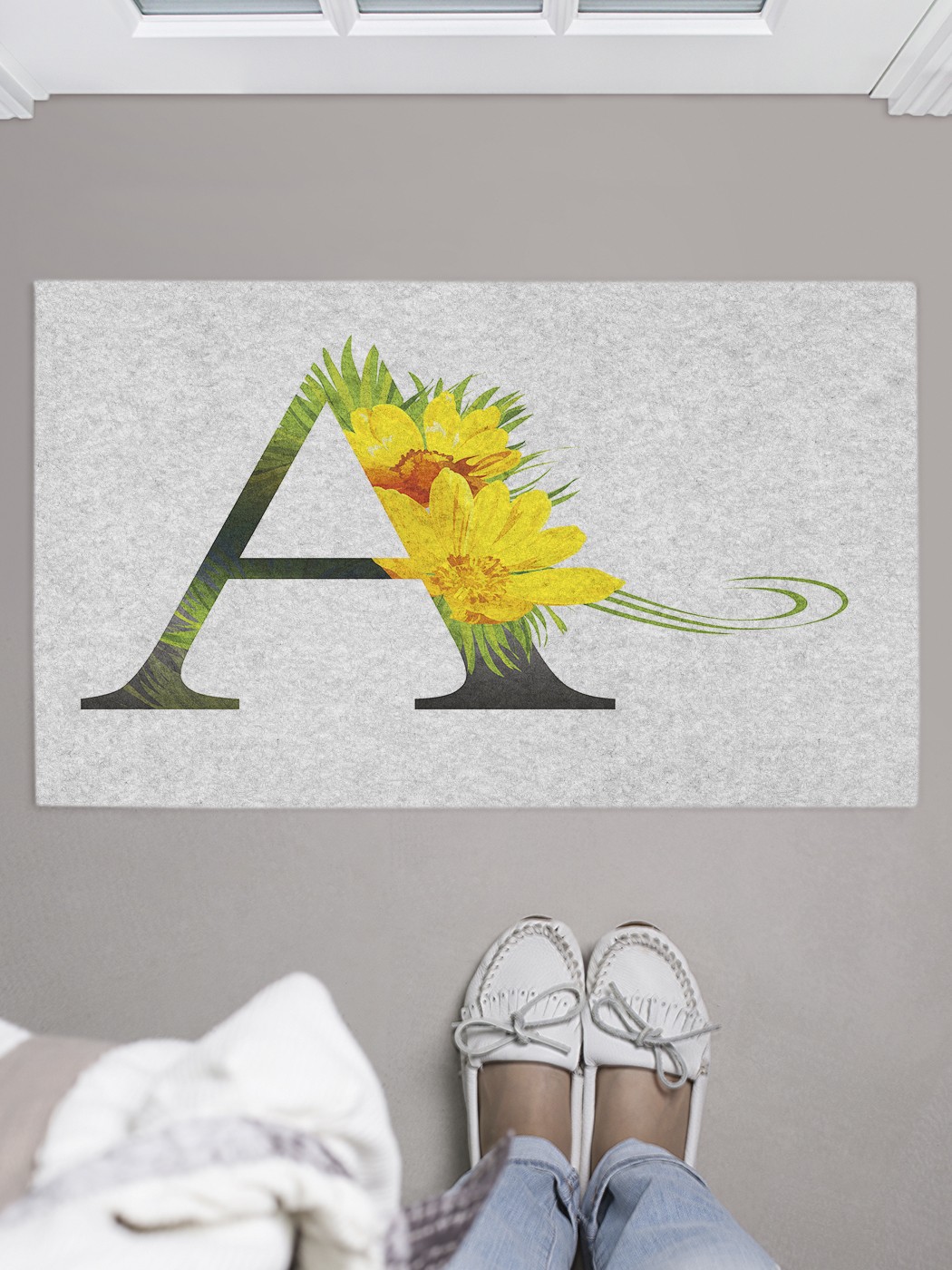 

Придверный коврик в прихожую для обуви, на резиновой основе, 75x45 см door_44549 JoyArty