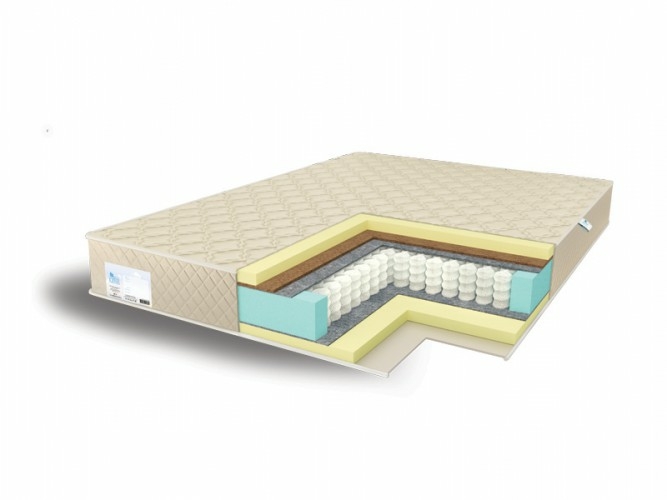 

Матрас Comfort Line Kombi Memory4-Cocos TFK 195х186, Бежевый;белый;серый;серебристый, Kombi Memory4-Cocos TFK