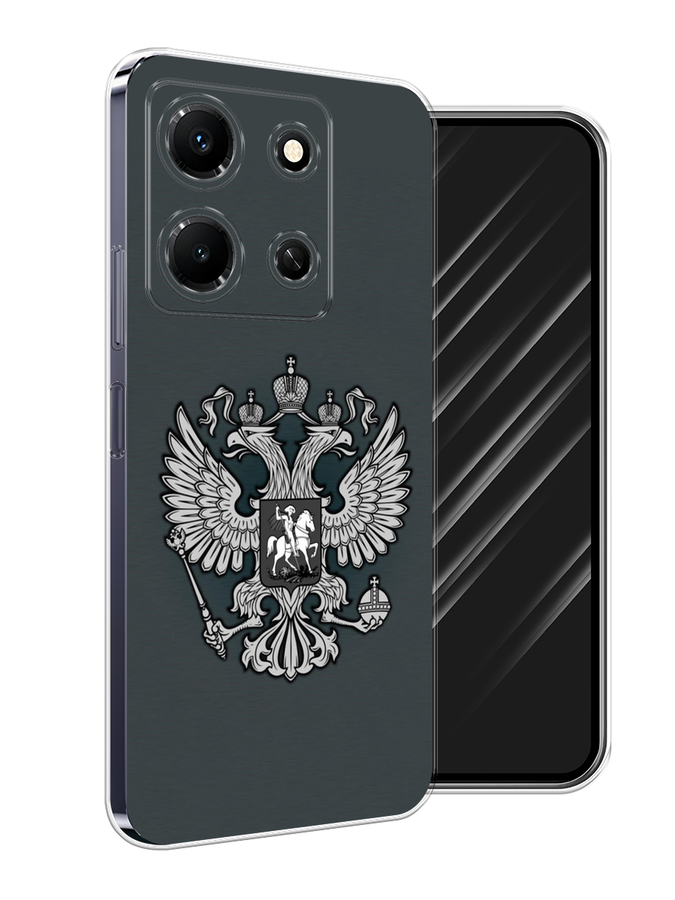 

Чехол Awog на Infinix Note 30i "Герб России серый", 3104350-5