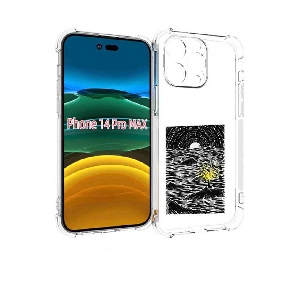 

Чехол MyPads маяк в черно белом море для iPhone 14 Pro Max, Прозрачный, Tocco