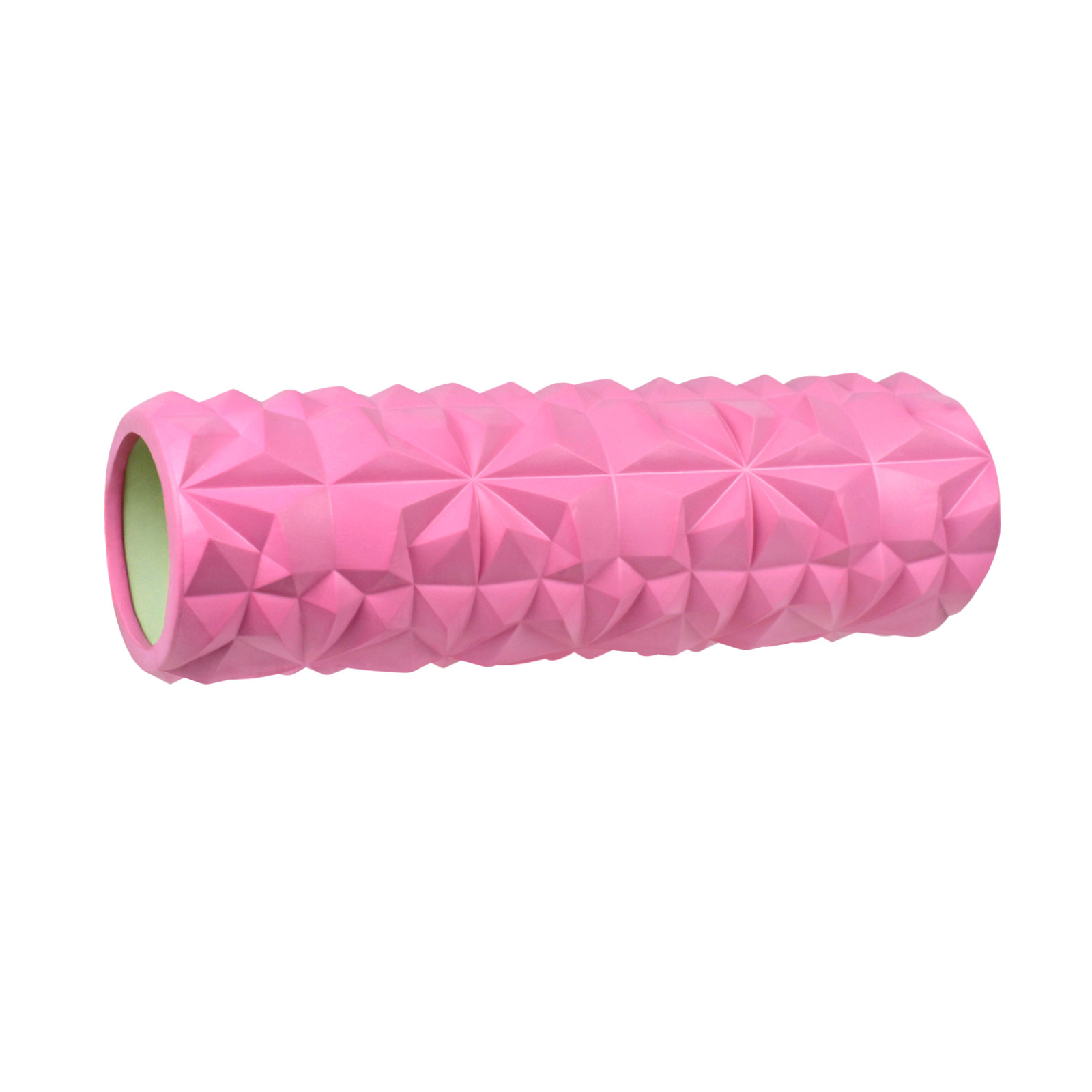 Ролик массажный для йоги CLIFF Кристалл 45*13,5см, розовый