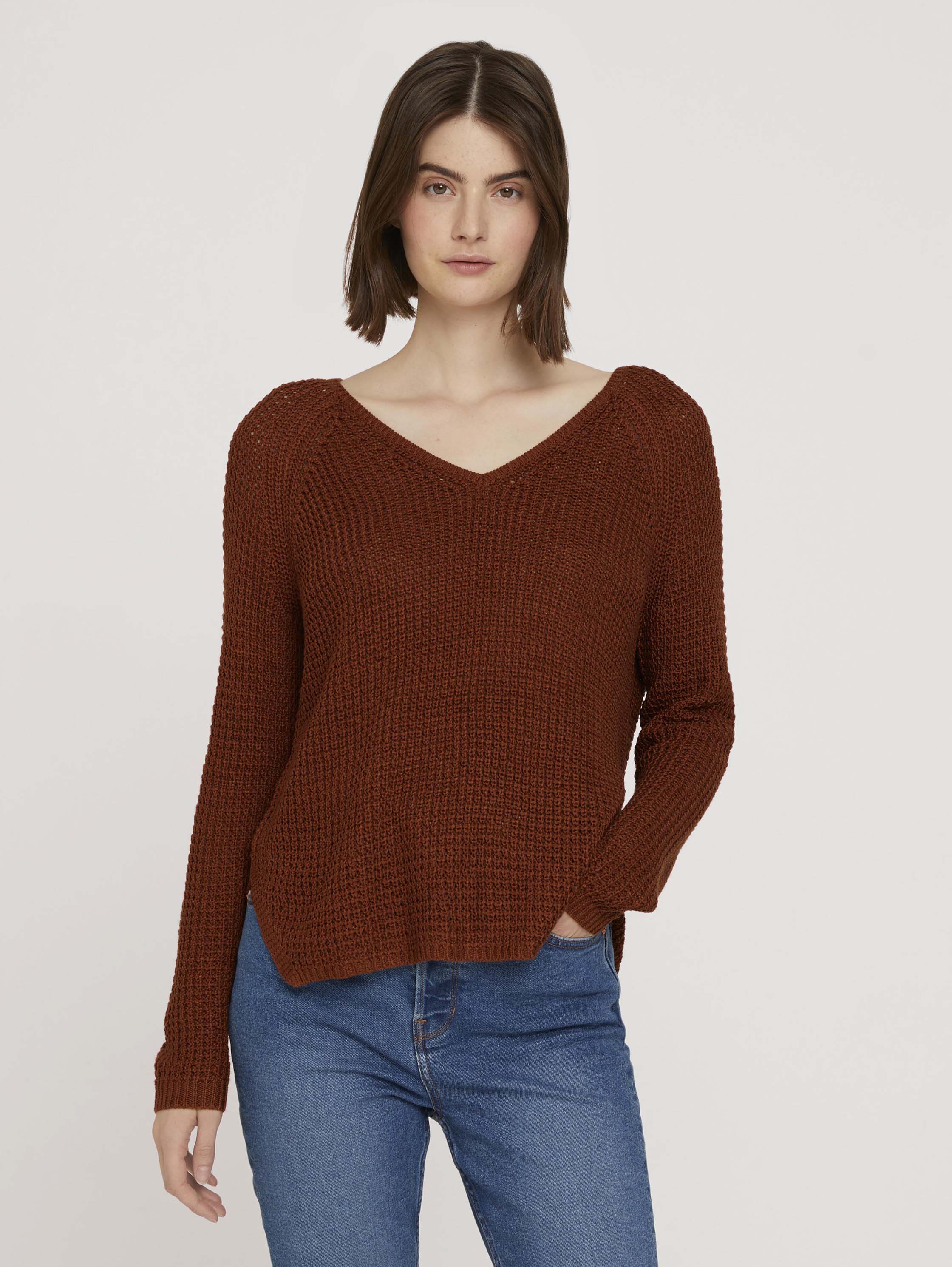 

Джемпер женский TOM TAILOR 1027278 коричневый XL, 1027278