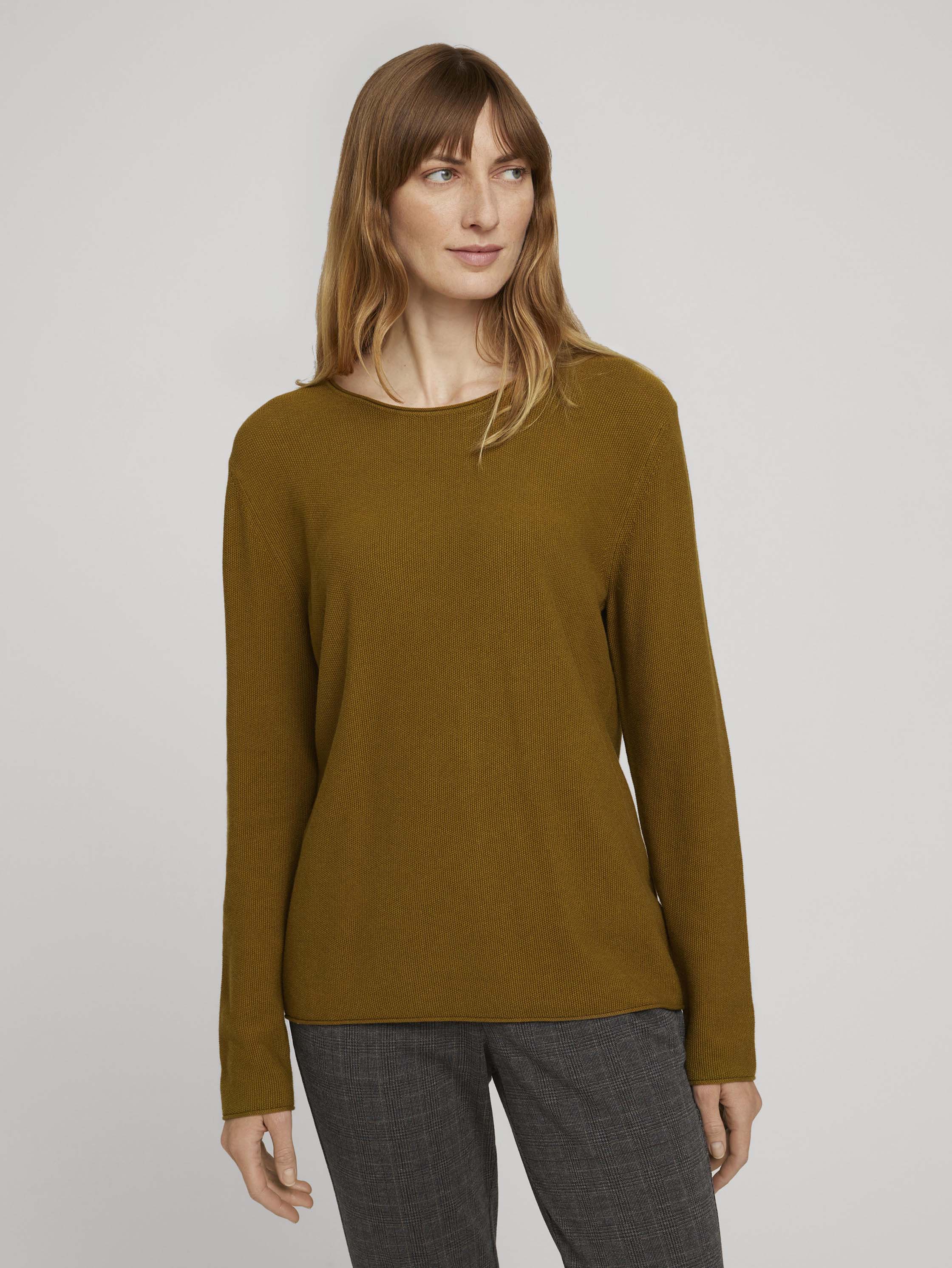 

Джемпер женский TOM TAILOR 1021036 хаки XL, 1021036