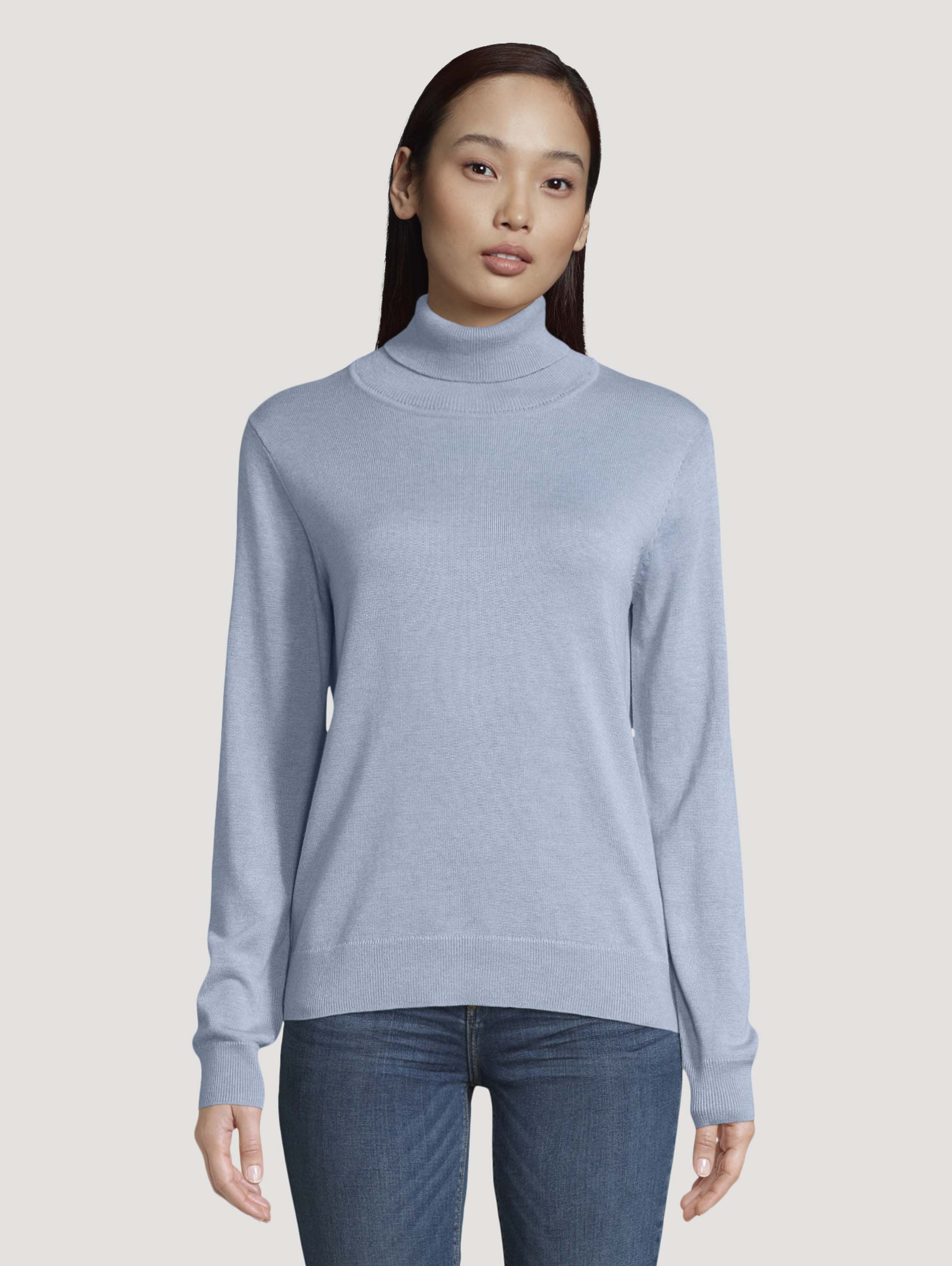 

Свитер женский TOM TAILOR 1021797 голубой XS, 1021797