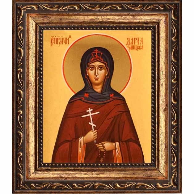 

Дария Зайцева Пре­по­доб­но­му­че­ни­ца. Икона на холсте.