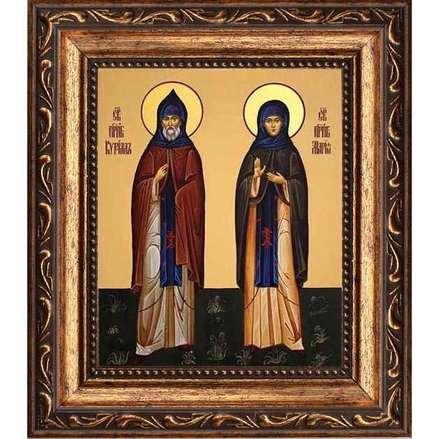 

Кирилл и Мария Радонежские Преподобные. Икона на холсте.