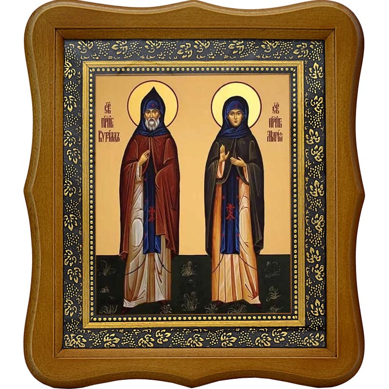 

Кирилл и Мария Радонежские Преподобные. Икона на холсте.