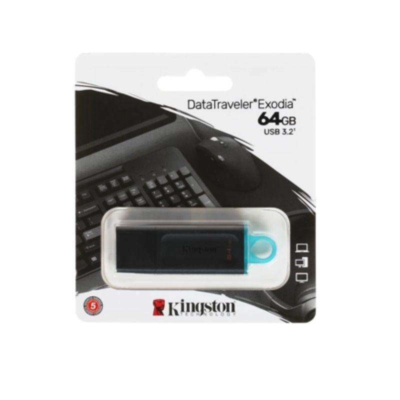 Флешка Kingston DataTraveler Exodia 64ГБ Black (DTX/64GB)