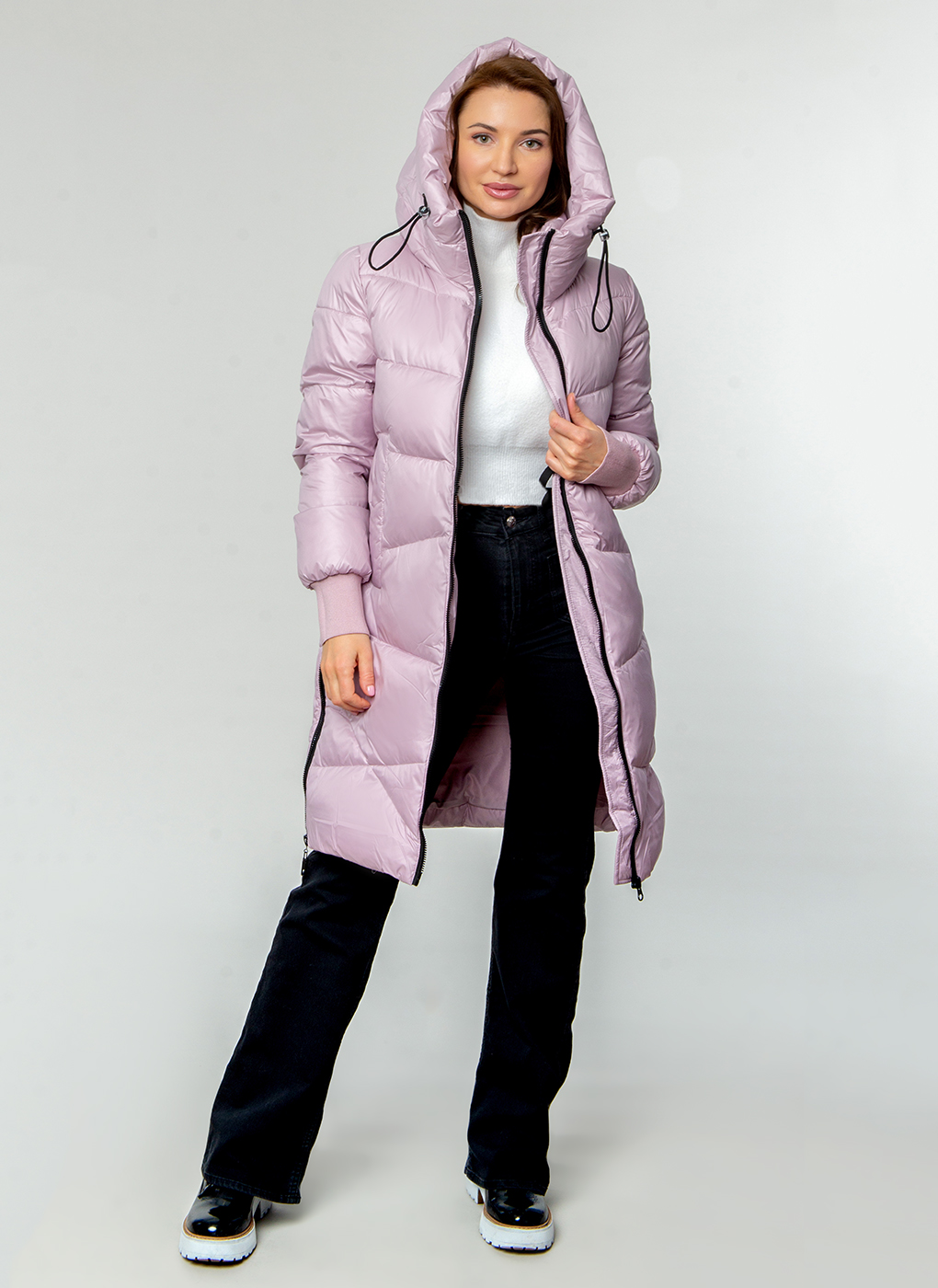 Пальто женское Britt 58395 розовое 42 RU
