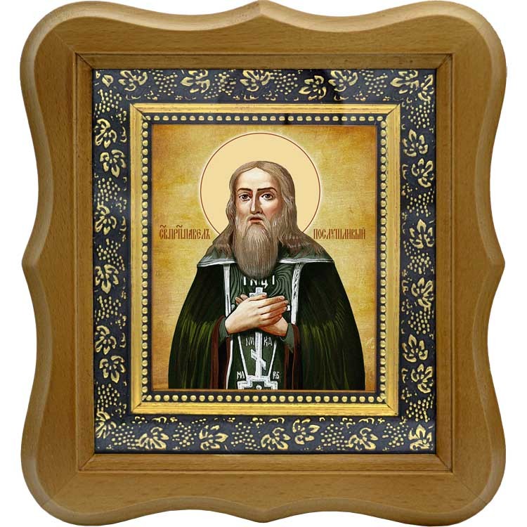 

Павел Послушливый Печерский преподобный. Икона на холсте.