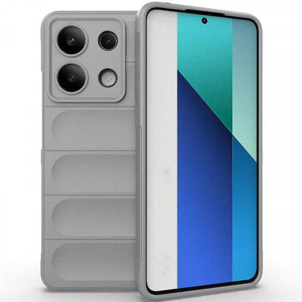 

Противоударный чехол Flex Silicone для Xiaomi Redmi Note 13 4G, светло-серый, Flex Silicone