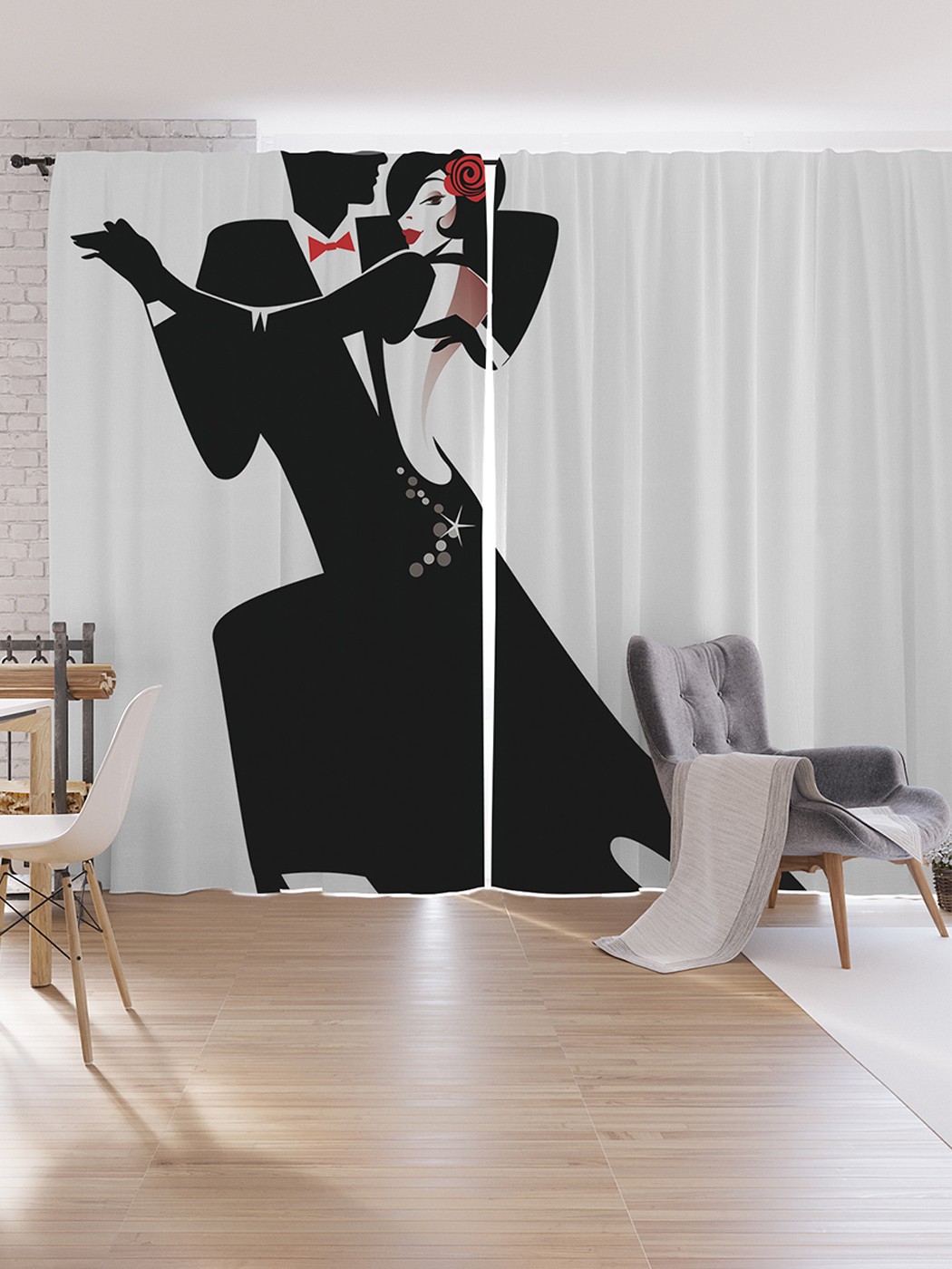 

Шторы под лён JoyArty "Вдохновляющий танец", серия Oxford DeLux, 340х265 см, Вдохновляющий танец