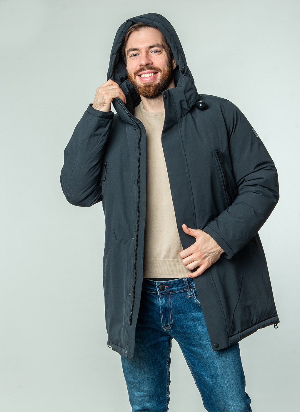 

Пуховик мужской Grizman 58404 синий 56 RU, 58404