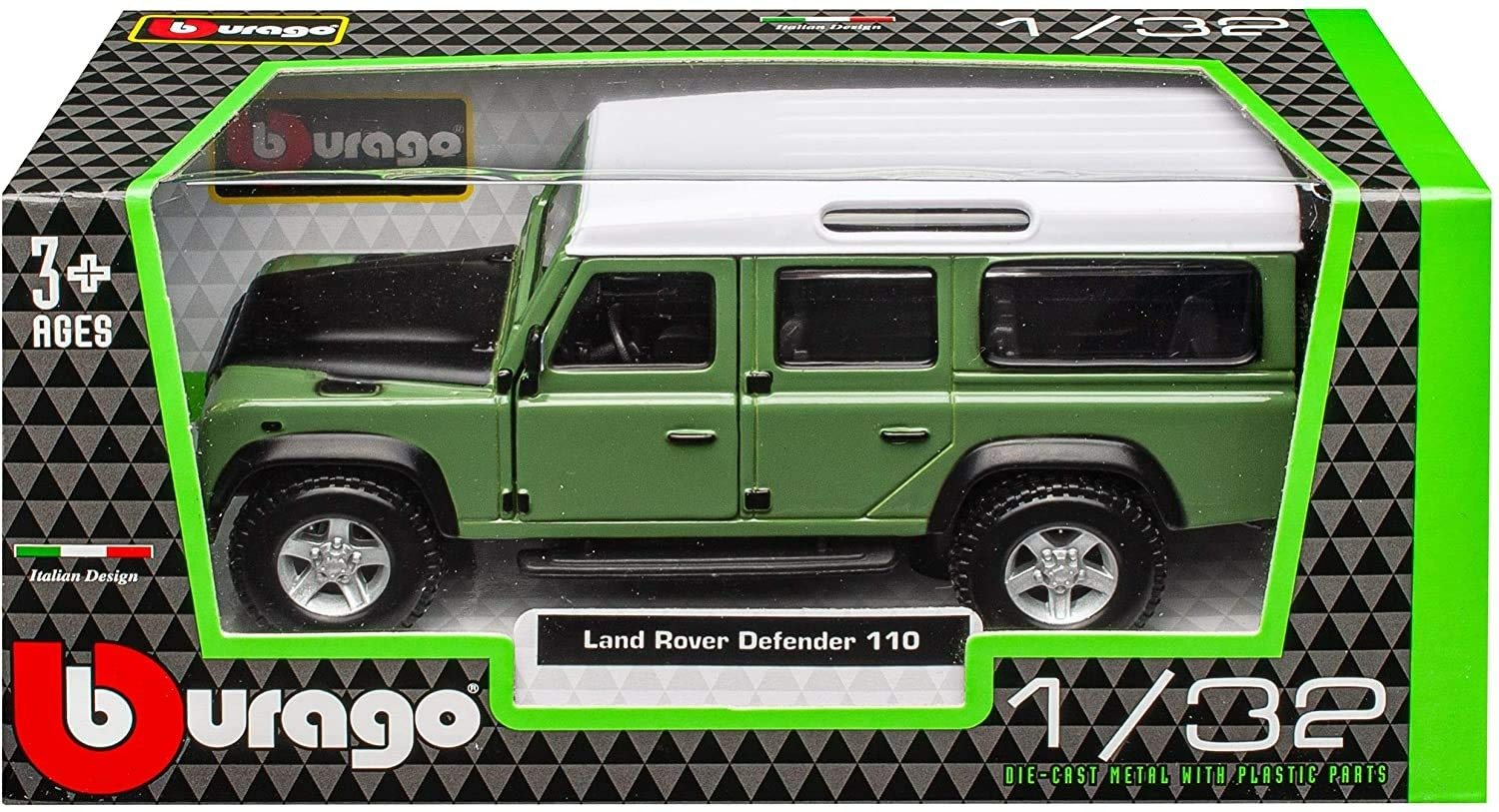 Машина BBurago металлическая 1:32 Land Rover Defender 110 18-43000