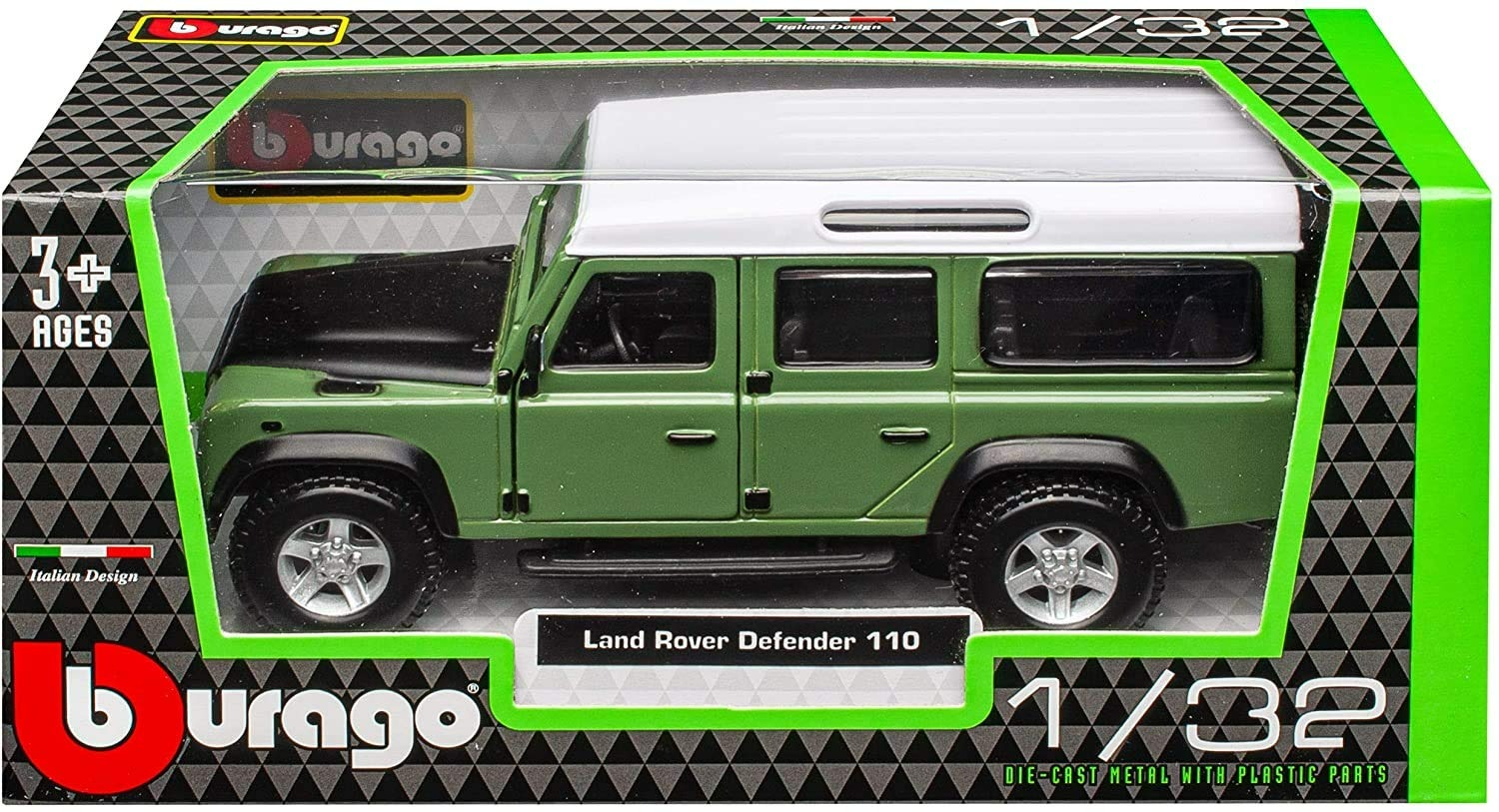 Машина BBurago металлическая 1:32 Land Rover Defender 110 18-43000 коврики резиновые с высоким бортом для land rover rr evoque 2011