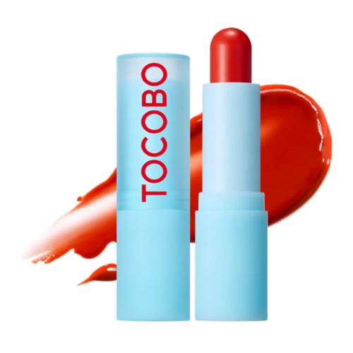 Бальзам для губ Tocobo Glass tinted lip balm 013 tangerine red 3.5г бальзам для губ mac glow play питательный тон sweet treat 3 5 г