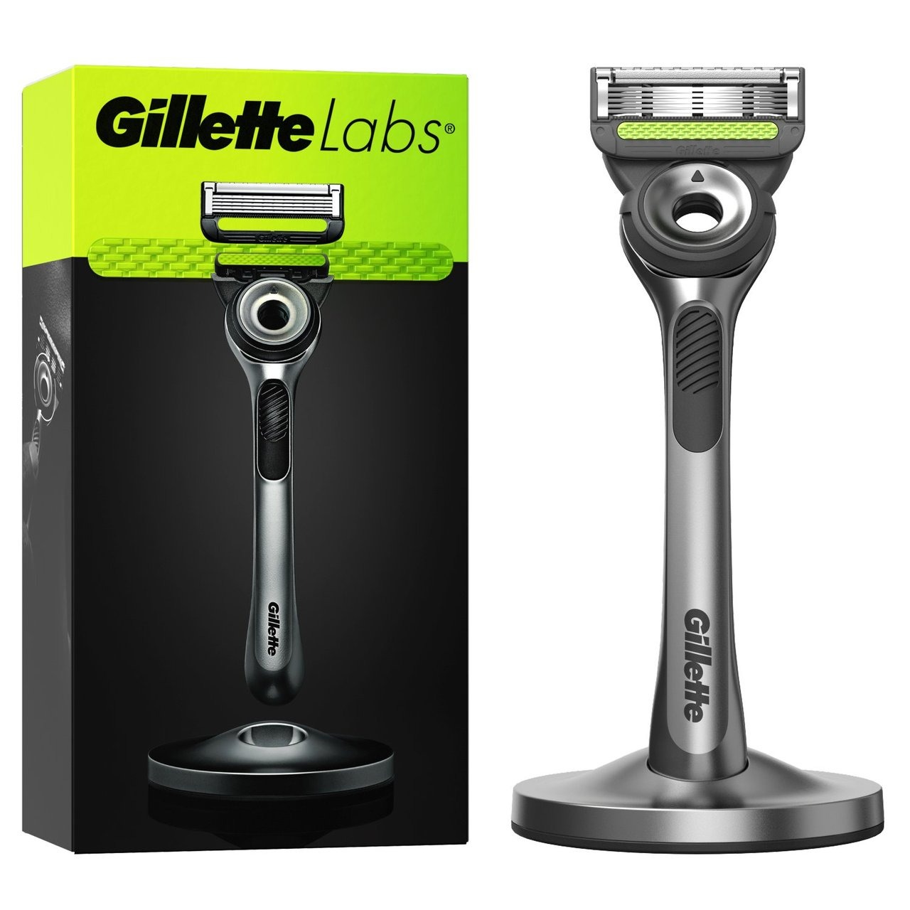 Станок для бритья мужской Gillette Labs 5 лезвий c 1 сменным картриджем и подставкой