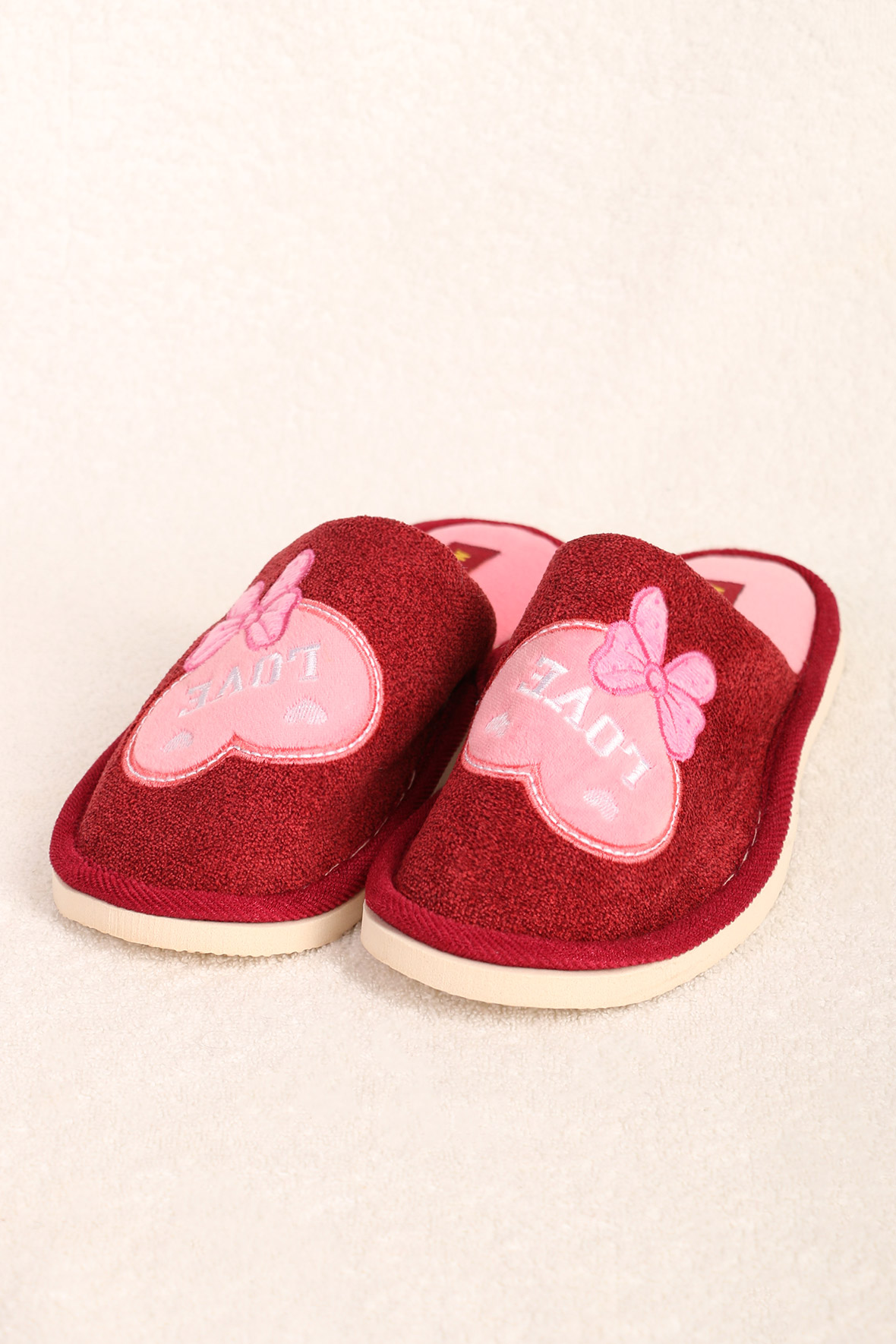 

Тапочки женские AlmondShop ТР-27 Е-5.С1 бордовые 36 RU, Бордовый, ТР-27 Е-5.С1
