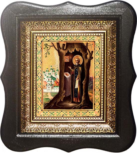 

Тихон Медынский, Калужский преподобный. Икона на холсте.