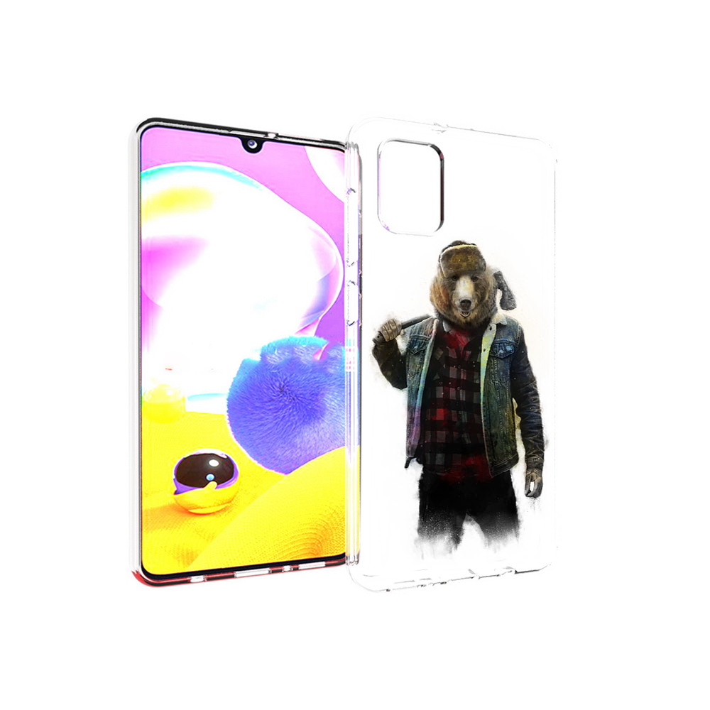 Чехол MyPads Tocco для Samsung Galaxy A31 медведь с топором (PT146911.482.469)