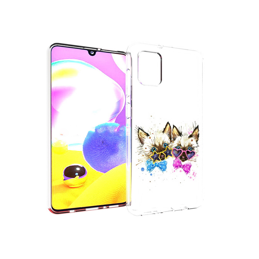 

Чехол MyPads Tocco для Samsung Galaxy A31 милые котята (PT146911.482.474), Прозрачный, Tocco