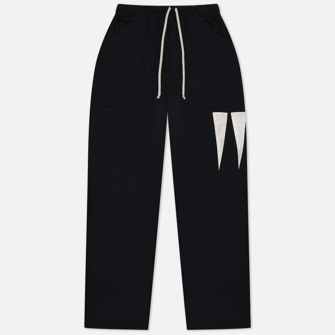 Мужские брюки Rick Owens DRKSHDW Edfu MT Drawstring Long Patch чёрный, Размер M