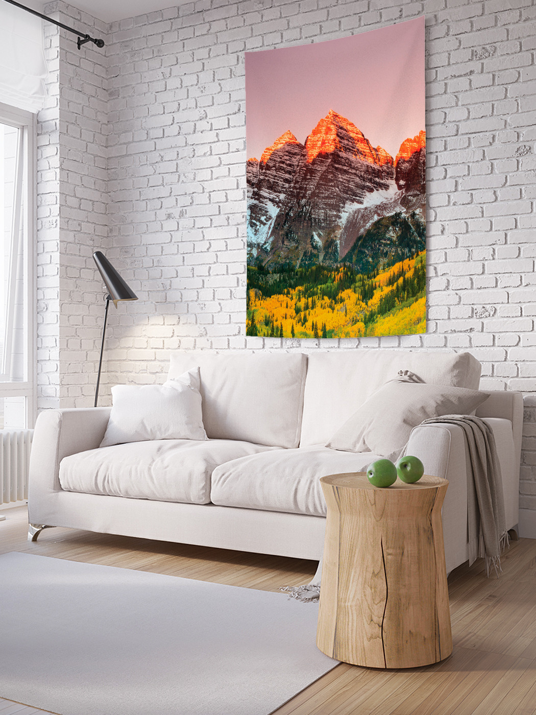 

Вертикальное фотопанно на стену JoyArty Пламенные горы 100x150 см, Пламенные горы