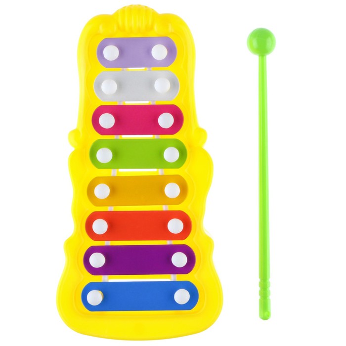 Металлофон фигурный Смешарики», цвета МИКС детские синтезаторы смешарики 2 режима пластик желтый