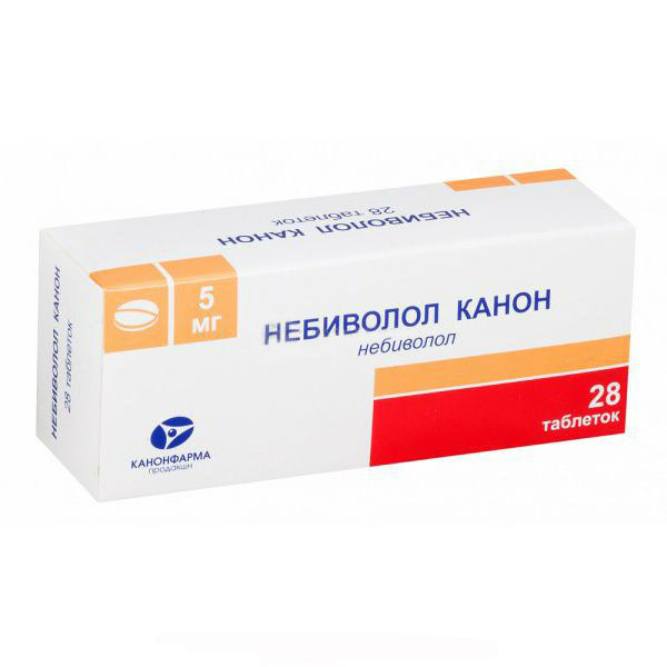 Купить Небиволол таблетки 5 мг 28 шт., Канонфарма продакшн ЗАО