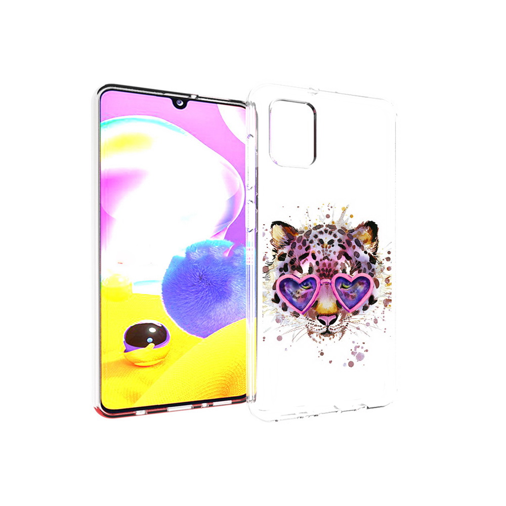 

Чехол MyPads Tocco для Samsung Galaxy A31 модный леопард (PT146911.482.480), Прозрачный, Tocco