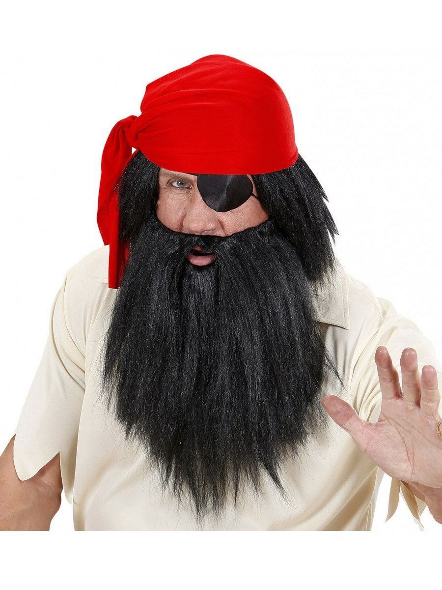Парик мужской Пират Widmann ПМ3143 черный one size