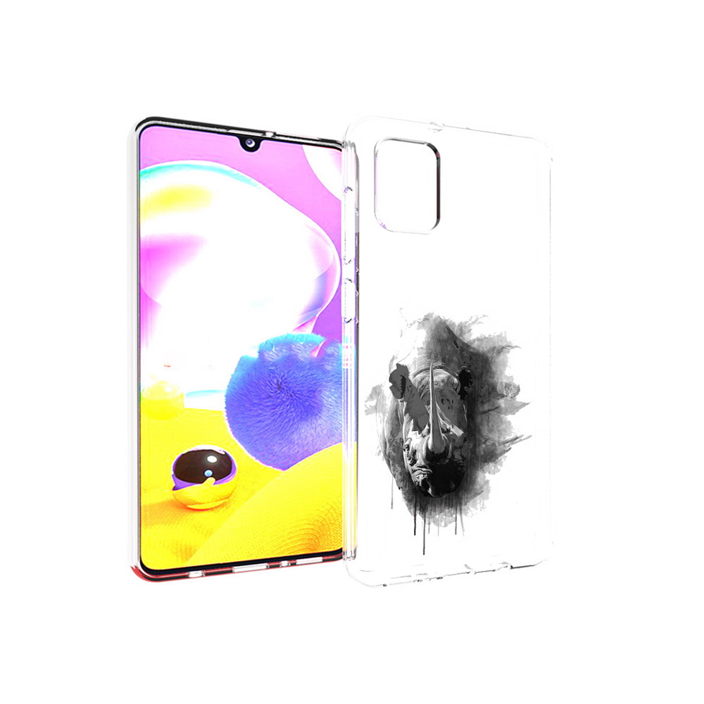 

Чехол MyPads Tocco для Samsung Galaxy A31 носорог (PT146911.482.523), Прозрачный, Tocco