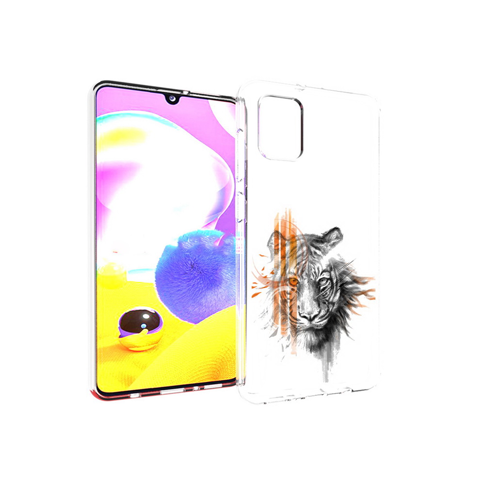 

Чехол MyPads Tocco для Samsung Galaxy A31 огненный тигр (PT146911.482.526), Прозрачный, Tocco