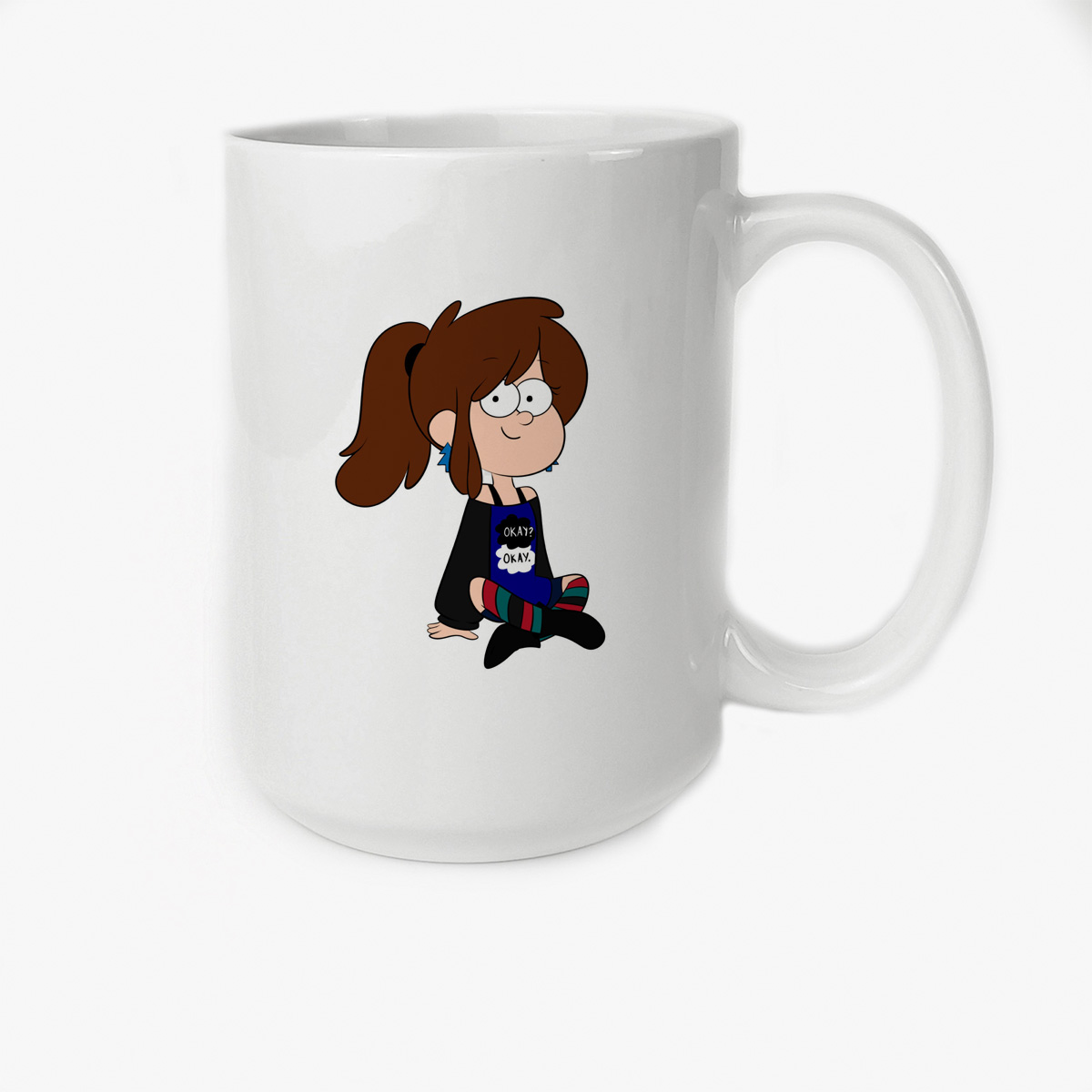 

Кружка CoolPodarok Мультфильмы Гравити Фолз Gravity falls (девочка сидит скрестив ноги)