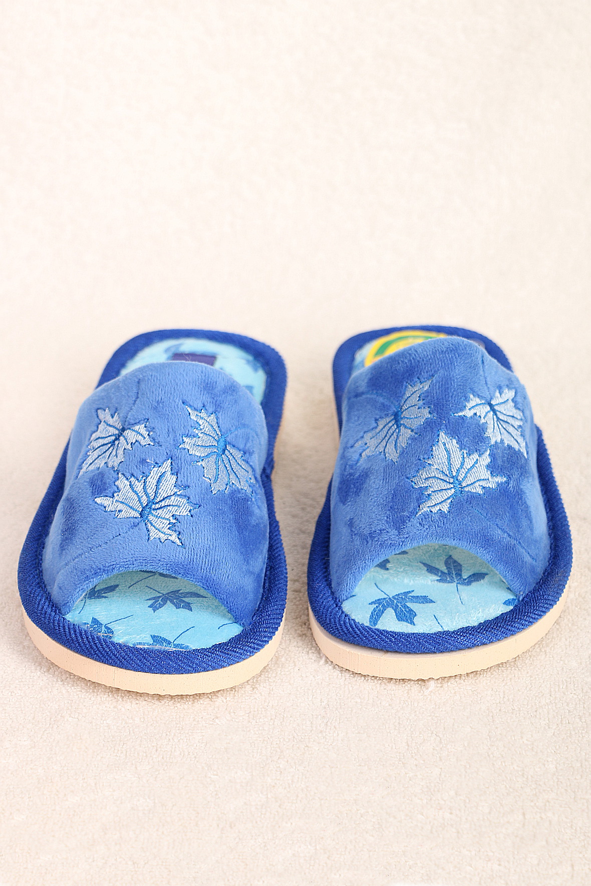 

Тапочки женские AlmondShop ТР-27 В-1005.С3 синие 38 RU, Синий, ТР-27 В-1005.С3