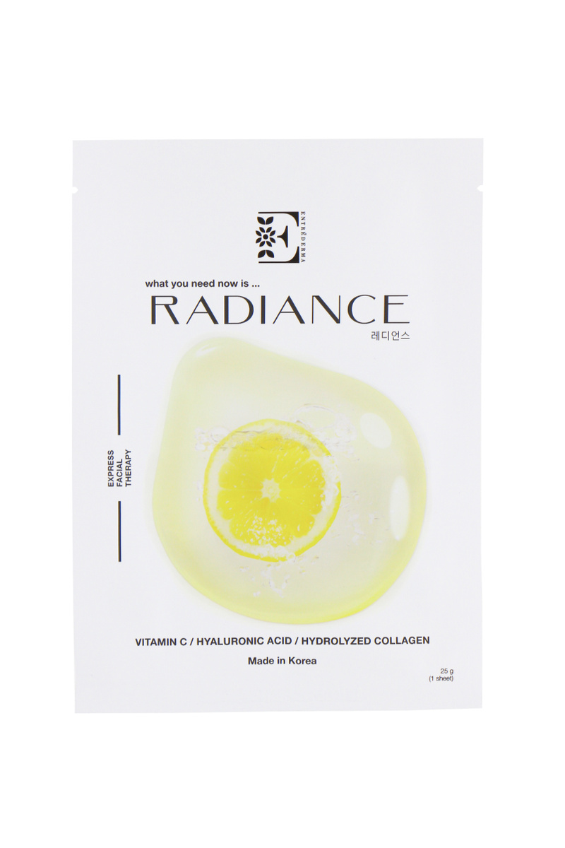 фото Обновляющая тканевая маска для лица entréderma radiance entrederma