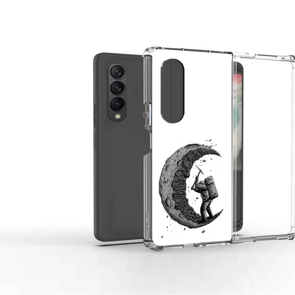 Чехол MyPads Tocco для Samsung Galaxy Z Fold2 камненная луна