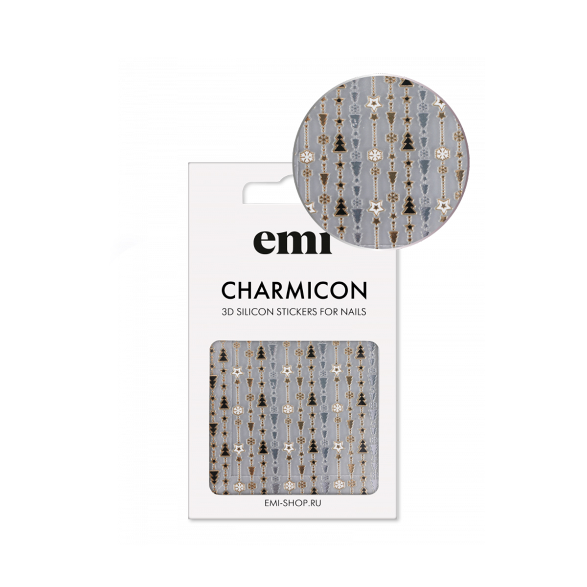 

E.Mi, 3D-стикеры №200 Гирлянда Charmicon 3D Silicone Stickers, Разноцветный