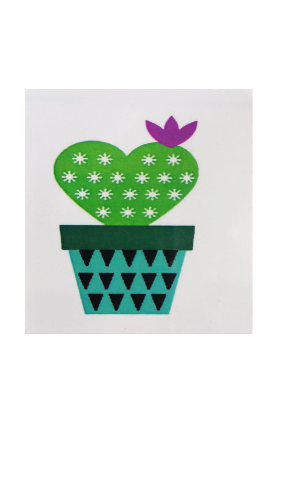 

Алмазная мозаика картина стразами Кактус в виде сердечка, 15х20 см 51611 00117143, Кактус в виде сердечка