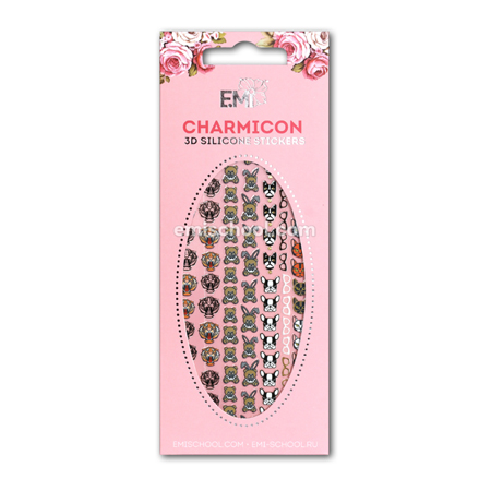 E.Mi, 3D-стикеры №61 Значки Charmicon 3D Silicone Stickers e mi 3d стикеры 134 цветы mix charmicon 3d silicone stickers