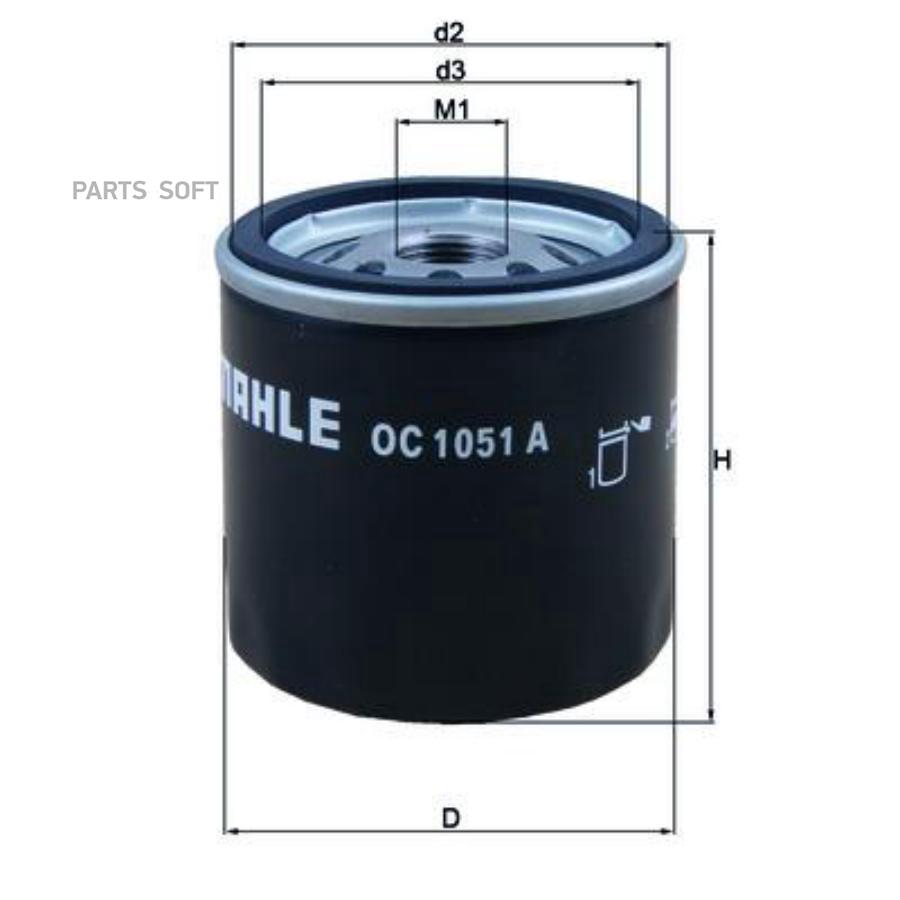 

KNECHT OC1051A Фильтр масляный