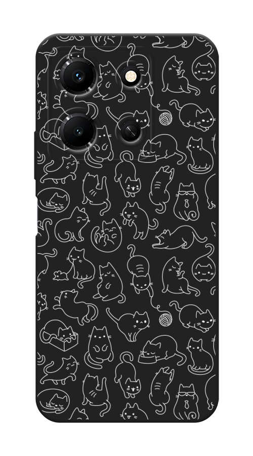 

Чехол Awog на Infinix Note 30i "Шкодливые котики", Прозрачный;бежевый, 3104352-1