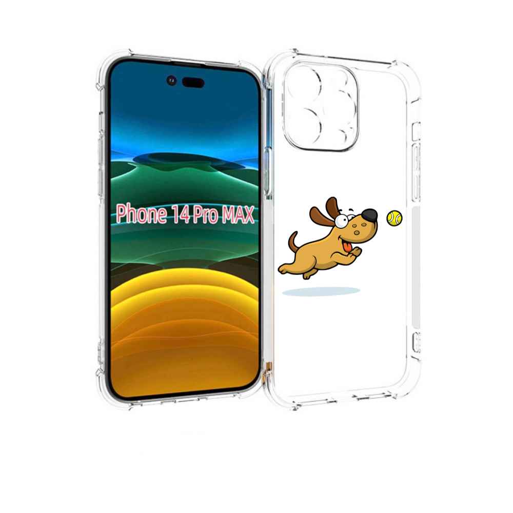 

Чехол MyPads пёсик для iPhone 14 Pro Max, Прозрачный, Tocco