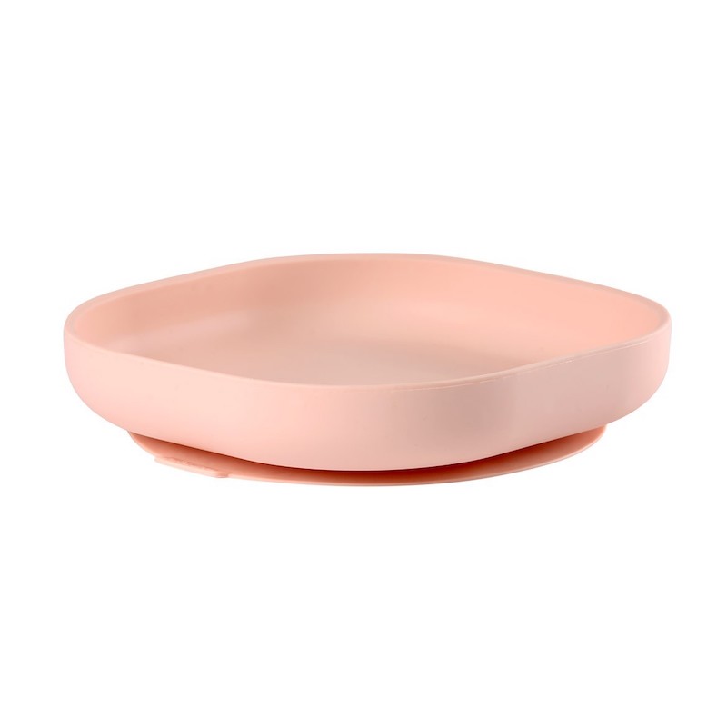 Тарелка из силикона Beaba Silicone Suction Plate, Pink  - купить