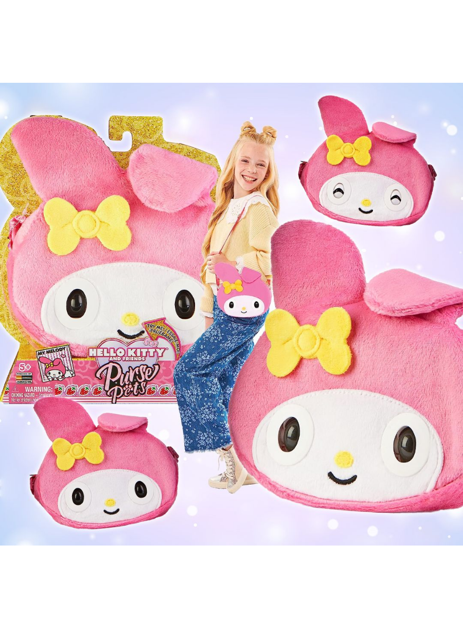 Сумка-игрушка детская Hello Kitty 34up3 Pets My Melody интерактивная игрушка spin master сумочка питомец purse pets микро летучая мышка 6064314