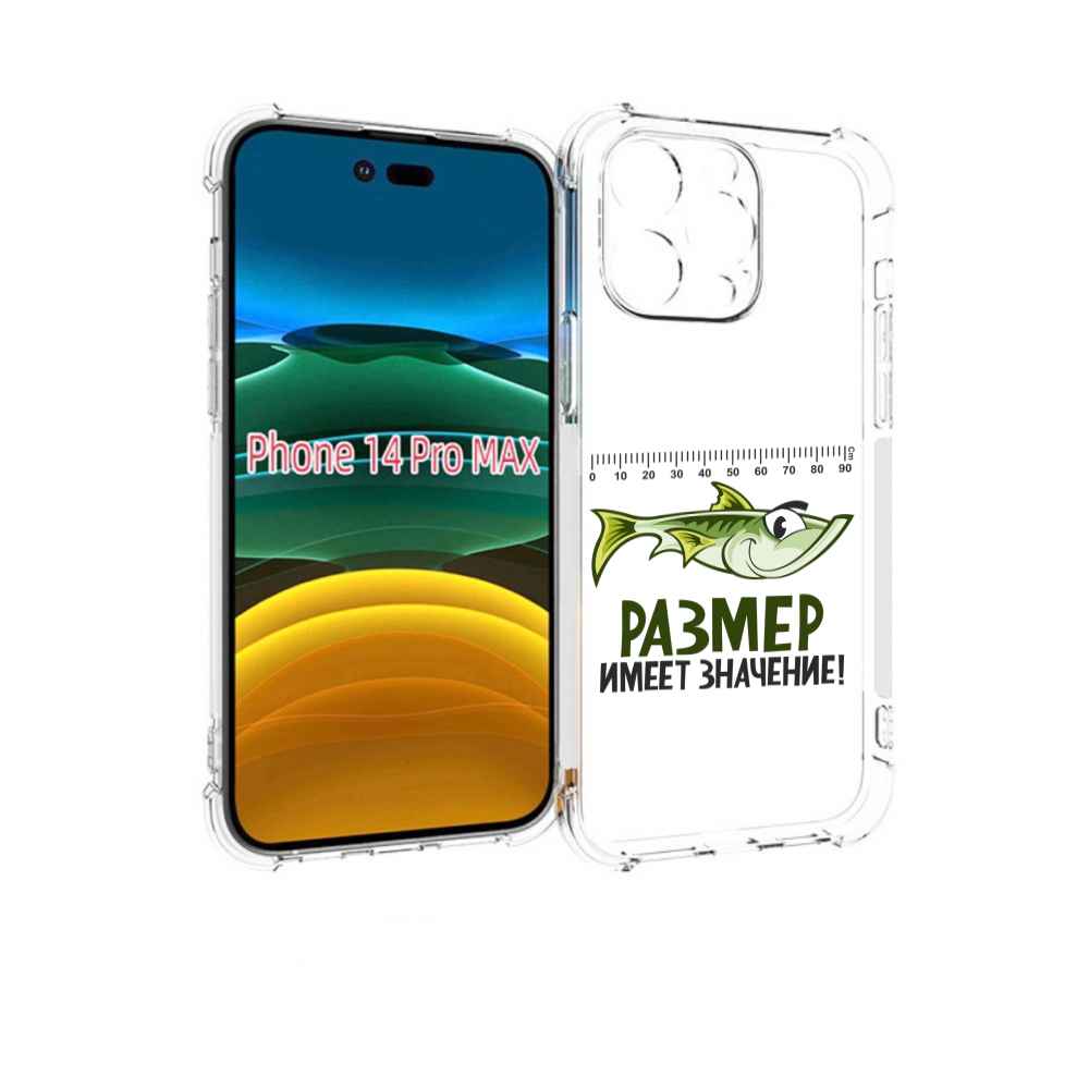 

Чехол MyPads размер не имеет значения для iPhone 14 Pro Max, Прозрачный, Tocco