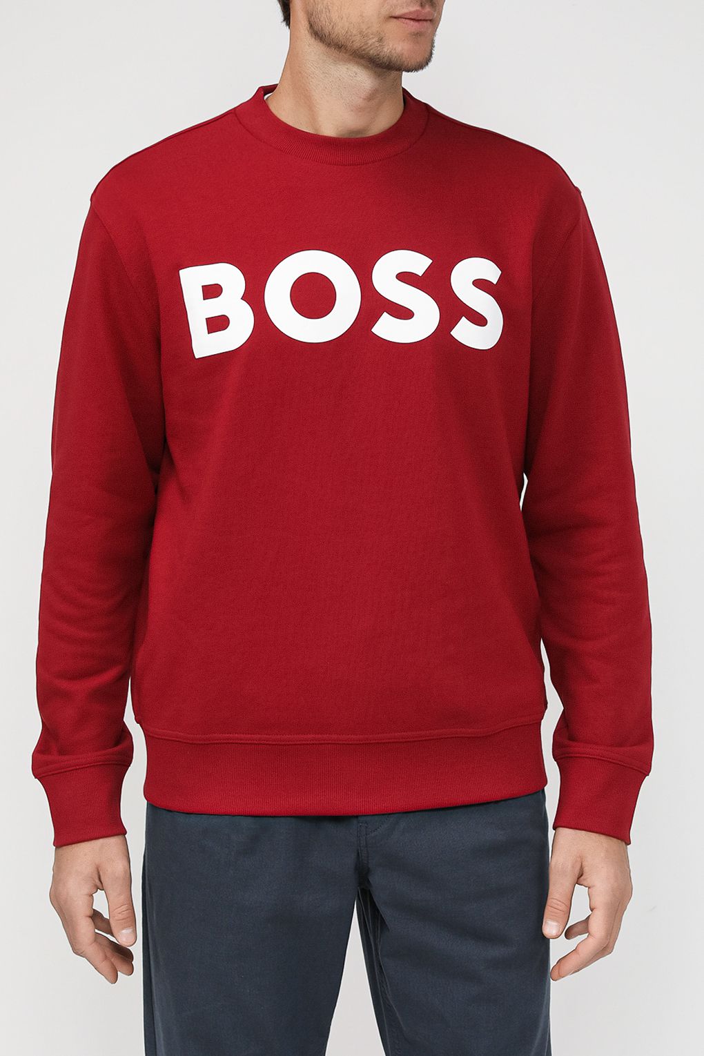 Свитшот мужской BOSS 50487133 красный 2XL 11890₽