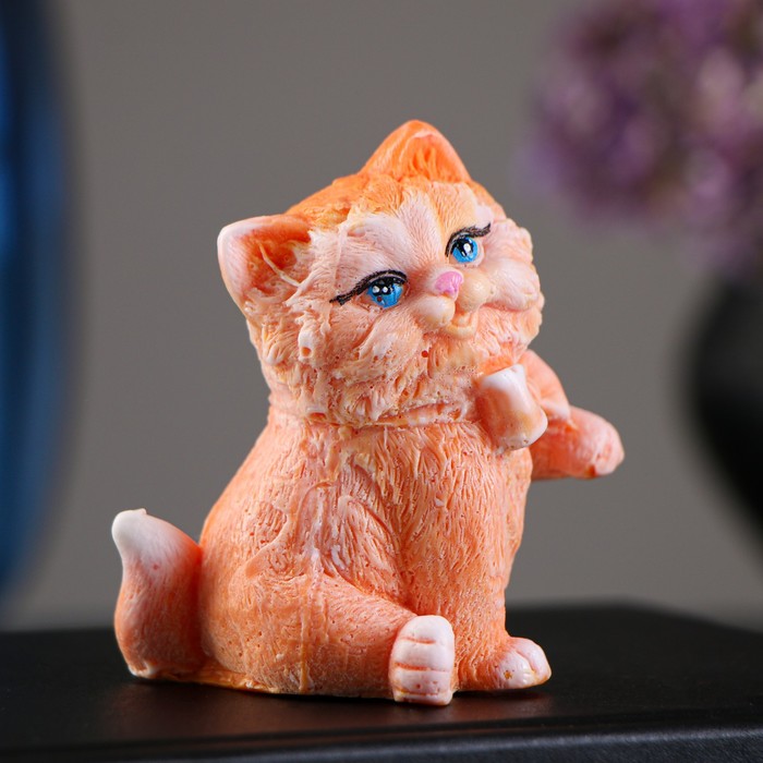 фото Фигурное мыло "котёнок с бантиком" 150 гр мыло ручной работы