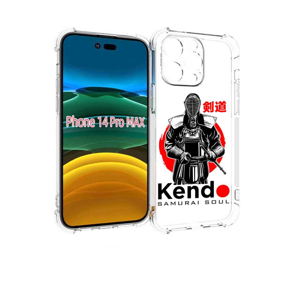 

Чехол MyPads рисованый самурай для iPhone 14 Pro Max, Прозрачный, Tocco