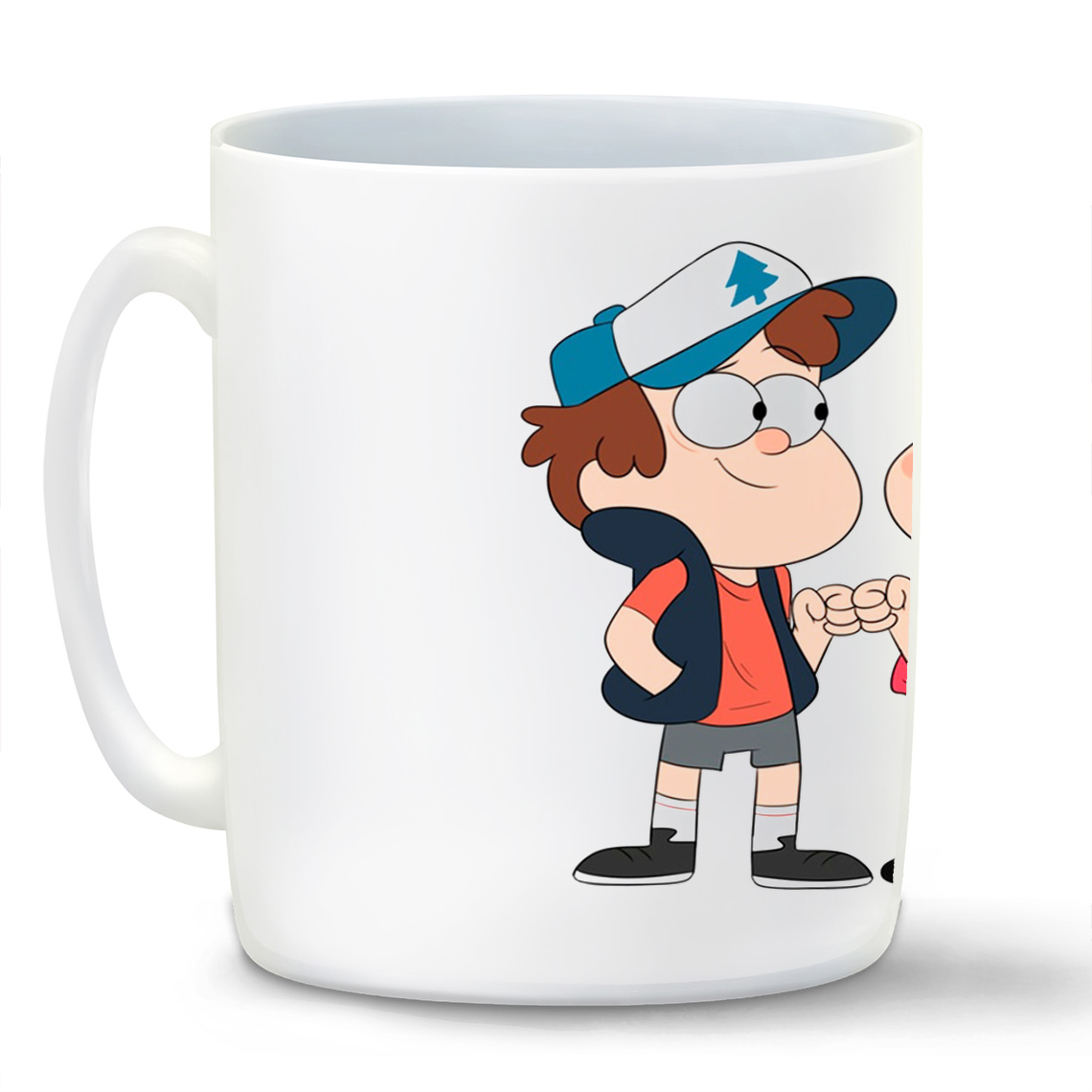 

Кружка CoolPodarok Мультфильмы Графити Фолз Мэбл и Диппи Gravity Falls (кулак в кулак)